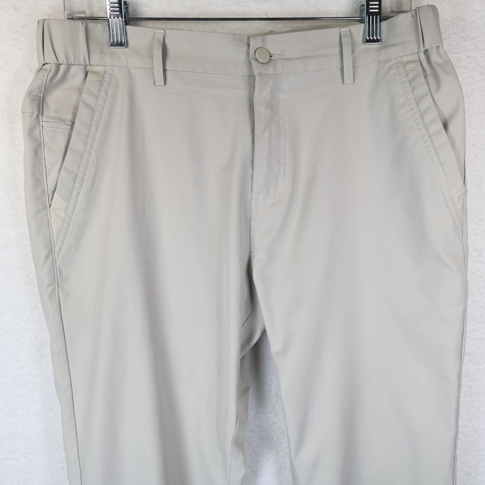 Jack Archer Jetsetter Pants Mens 32x32 Stone Khaki Technical Travel Golf Chino - Picture 2 of 8